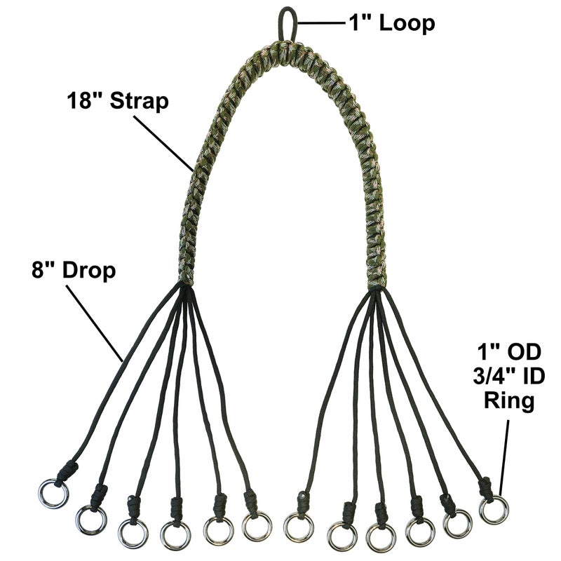 DynoGoods Game Carrier, 12 Drops, Slip Ring - Bird Tote for Waterfowl, Duck, Geese, and Other Wild Game, Paracord - Image 5